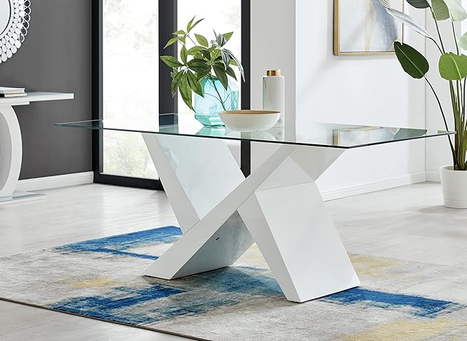 Clear Rectangle Tempered Glass Table Top 20" x 36", 3/8" Thick Pencil polished Edge, Scratch Resistant, Easy Clean Replacement for Dining, Coffee, or Office Tables – Fab Glass and Mirror