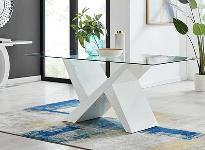 Clear Rectangle Tempered Glass Table Top 20" x 36", 3/8" Thick Pencil polished Edge, Scratch Resistant, Easy Clean Replacement for Dining, Coffee, or Office Tables – Fab Glass and Mirror
