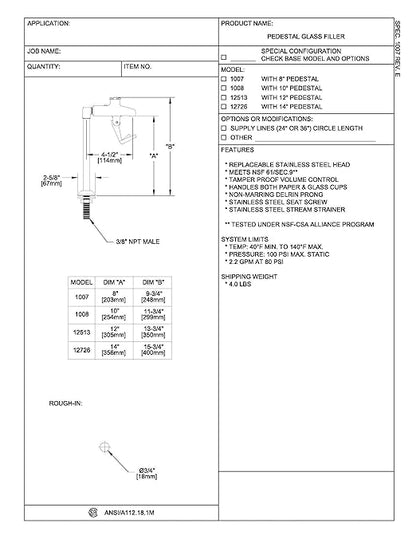 Fisher Glass Filler 10Ped 3/8M