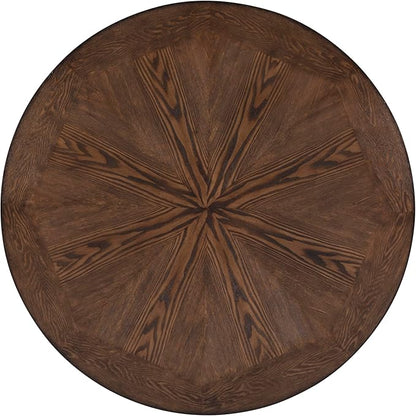 Powell Franklin Dark Wood with Metal Accent Counter Height Dining Table