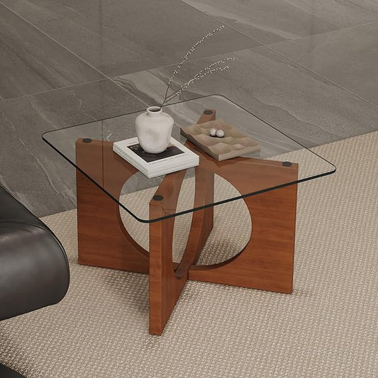 12" Square Tempered Glass Table Top, Clear Surface 1/4" Thick Flat Polished Edge for Furniture Protection Patio Dining Coffee End Tables (12 inch)