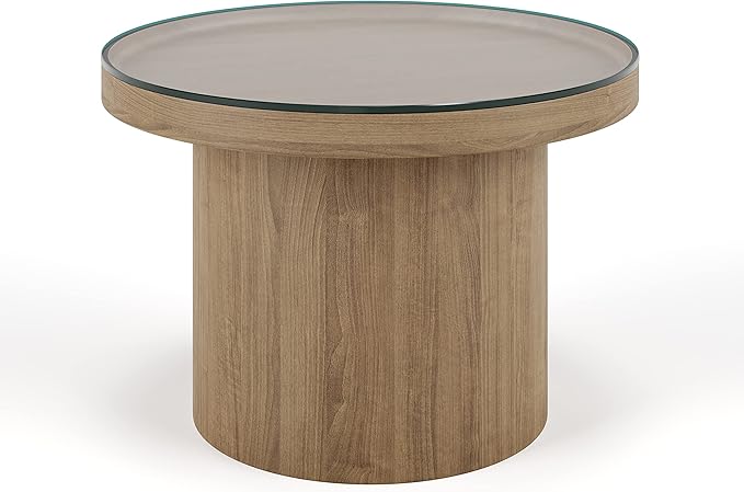The Better Bevel 28 inch Round Glass Table Top - Clear Tempered Glass Surface Protector - Safe Flat Polished Edge - Coffee, Dining and End Table