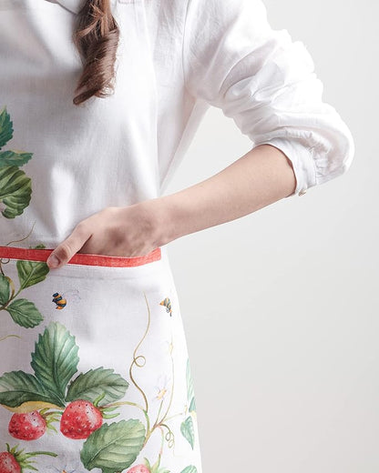 Maison d' Hermine 100% Cotton Apron for women with Pocket Kitchen Chef Apron for Men Cooking Mothers Day Gifts