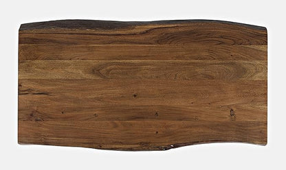Jofran Nature's Edge 52" Farmhouse Dining Table - Solid Wood Counter Height Dining Table for Modern Homes, Chestnut