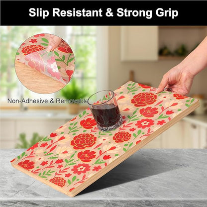 Cooyes Shelf Liner – Premium Non-Adhesive Cabinet & Drawer Liner for Kitchen – Waterproof Shelf Paper with Modern Pattern – Durable EVA Cabinet Mat – Easy to Cut （24" W x 240" L）