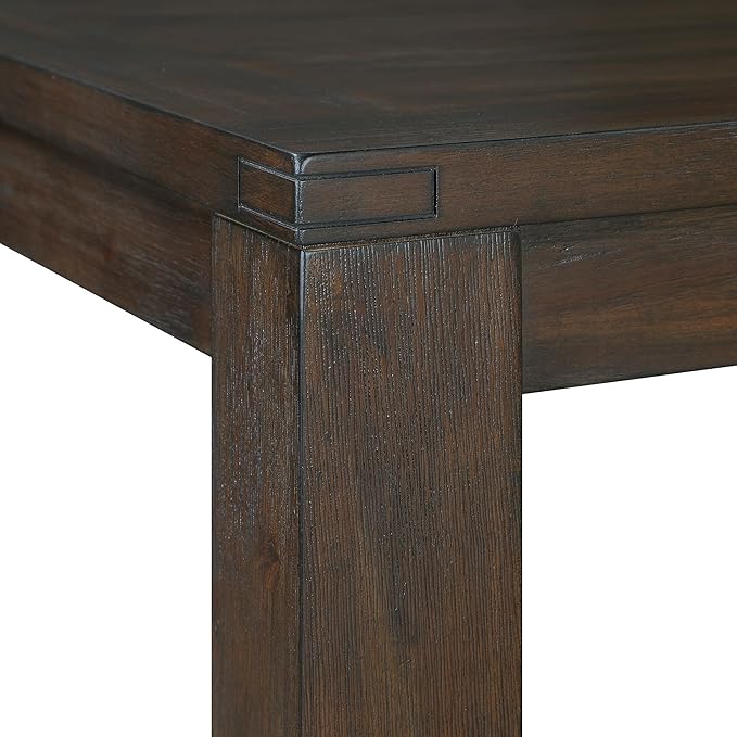 Lexicon 79" Dining Table for 8, Modern Rectangular Dining Room Table, Solid Acacia Wood Dining Table, Modern Wood Table with Solid Wood Leg for Kitchen/Dining/Living Room, Easy Assembly, Dark Brown