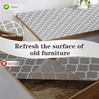 Drawer and Shelf Liner, Non-Slip Kitchen Cabinet Liners Non-Adhesive Thick Strong Grip Waterproof Washable Mats Protect Dresser Shelves Cupboard Bathroom Cabinets, Gray, 18 in X 10 FT
