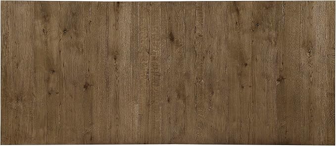 Lexicon 84-102 Inch Extendable Dining Table for 4-8 People, Large Rectangle Wooden Kitchen Table with Self-Storing Extension Leaf Space Saving, for Dining Room, Living Room, Home Office, Brown