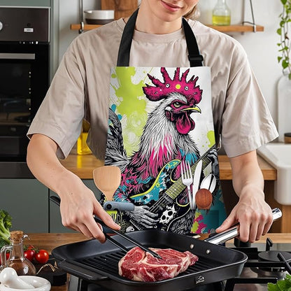 Apron Adjustable Waterproof with Two Deep Pockets Wowen men for Summer BBQ Pool Parties & Resorts