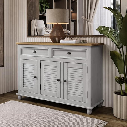 Furniture Dash Sideboard/Kitchen Island Easy Assembly Corona Gray