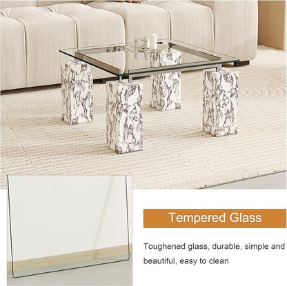24" x 24" Tempered Glass Table Top Square 0.23" Thick Flat Polished Edge Top Protector for Dining, Patio, Coffee Table (24x24 inch)