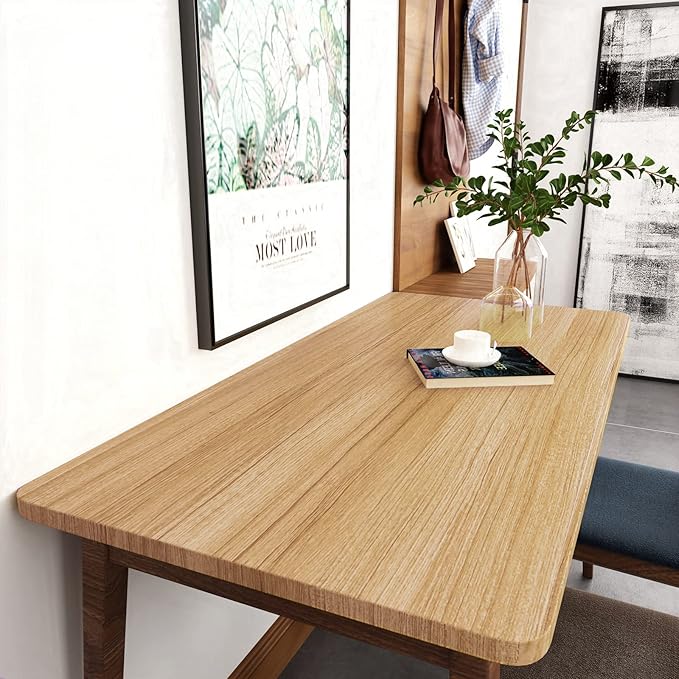 VEELIKE Natural Wood Contact Paper for Countertops Peel and Stick Countertop Contact Paper Waterproof Wood Wallpaper for Cabinets Table 24''x118'' Self Adhesive Counter Top Vinyl Wrap for Kitchen