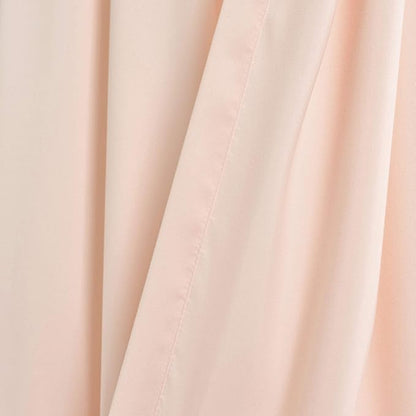 Lush Decor Allison Ruffle Light Filtering Window Curtain Panels Pair 40" W x 45" L Blush - Coquette Curtains for Bedroom - Drapes - Ruffle Curtains Kids