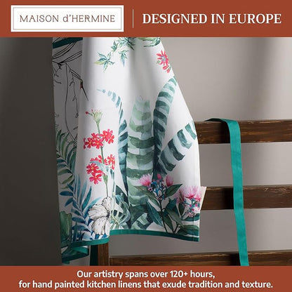 Maison d' Hermine 100% Cotton Apron for women with Pocket Kitchen Chef Apron for Men Cooking Mothers Day Gifts
