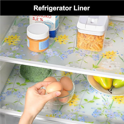 Cooyes Shelf Liner – Premium Non-Adhesive Cabinet & Drawer Liner for Kitchen – Waterproof Shelf Paper with Modern Pattern – Durable EVA Cabinet Mat – Easy to Cut （24" W x 120" L）