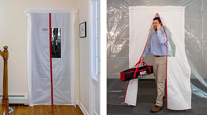 ZIPWALL ZDM-PK4 Magnetic Door Kit, 4 Pack, White