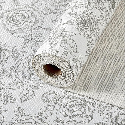 Drawer and Shelf Liner, Non-Slip Kitchen Cabinet Liners Non-Adhesive Thick Strong Grip Waterproof Washable Mats Protect Dresser Shelves Cupboard Bathroom Cabinets, Rose, 24 in X 30 FT