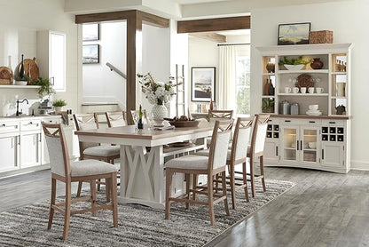 Parker House Americana Modern Dining 72 in. Island Counter-Height Extendable Dining Table
