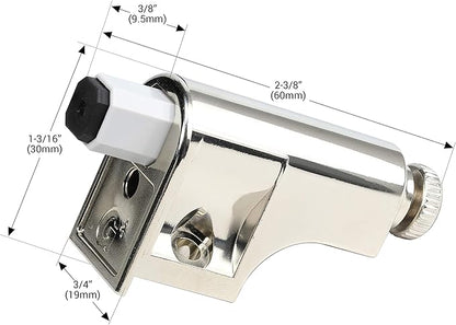 Rok Hardware Soft Close Damper for Cabinet Doors/Compact/SoftClose Cabinet Adapter/Hardware/Hinge Polished Nickel Finish, SCD103