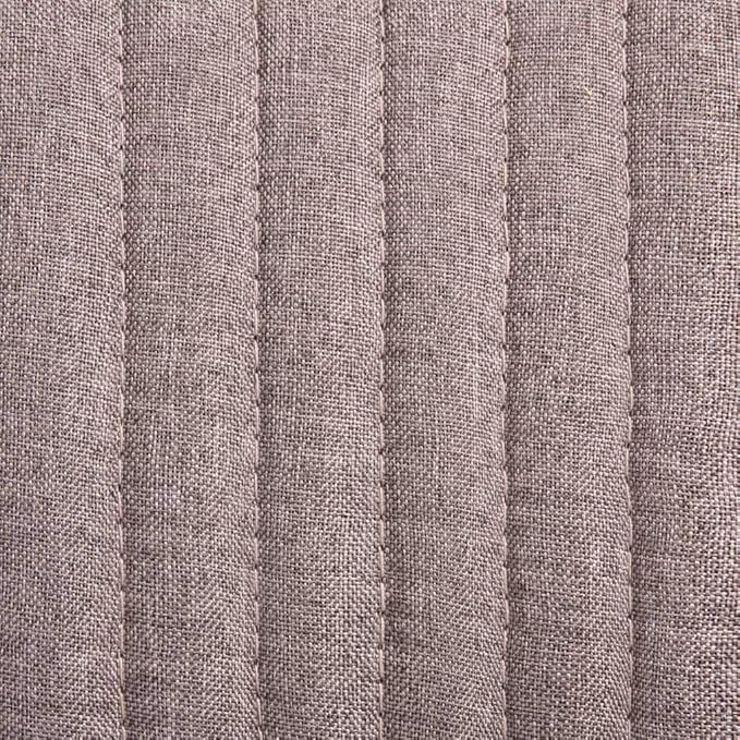 // Modern Dining Chairs Set of 2 Taupe Fabric Upholstered Accent Chairs with Steel Legs for Kitchen, Living Room, Farmhouse Decor