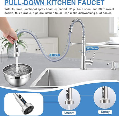Herogo 25×22 Inch Drop In Single Bowl Kitchen Sink, Stainless Steel 10'' Deep Utility Sink for Rv Bar Outdoor Farmhouse Laundry Room
