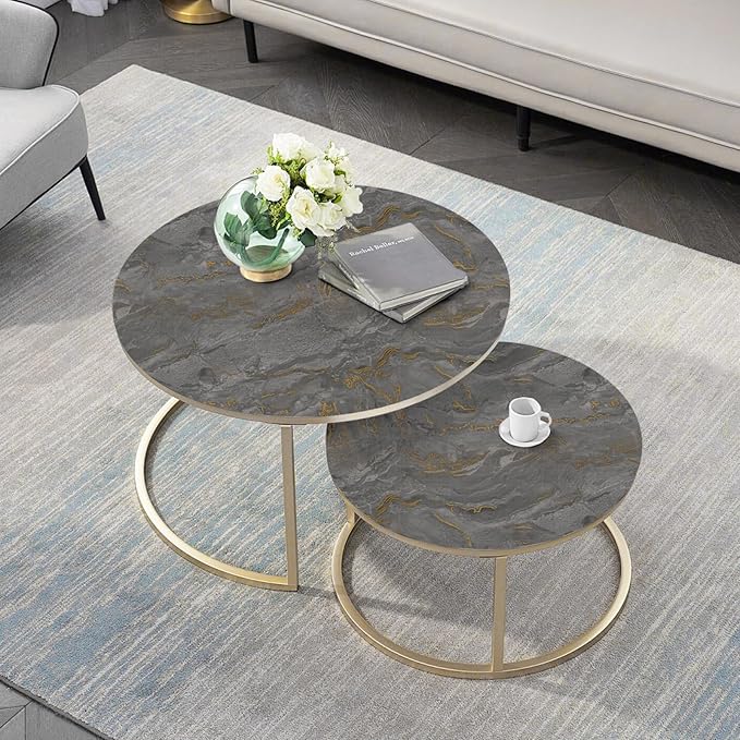 Abyssaly Marble Contact Paper Black Granite Peel and Stick Wallpaper for Countertop Self-Adhesive Thickening Kitchen Bathroom and Furniture (Grey Gold, 11.8" x 78.7")