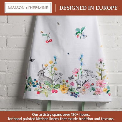 Maison d' Hermine 100% Cotton Apron for women with Pocket Kitchen Chef Apron for Men Cooking Mothers Day Gifts