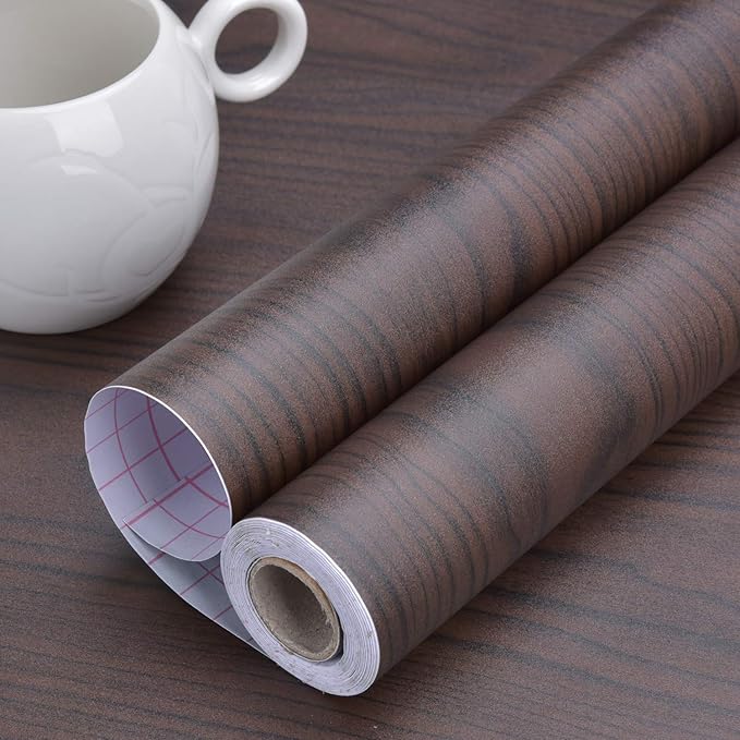 Art3d Self-Adhesive Contact Paper Countertops (200"x17.7", Black Walnut 1)
