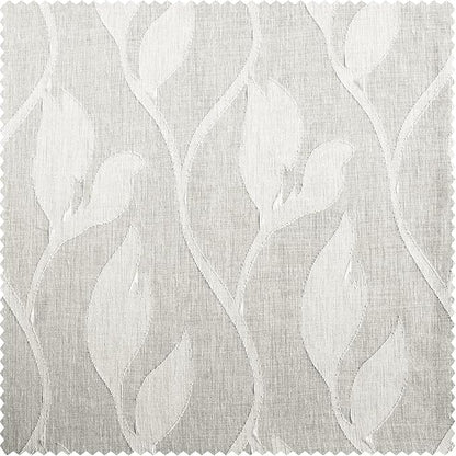 HPD Half Price Drapes Patterned Linen Sheer Curtains For Living Room 50 X 96 (1 Panel), Rod Pocket Window Curtains for Bedroom, Avignon Vine