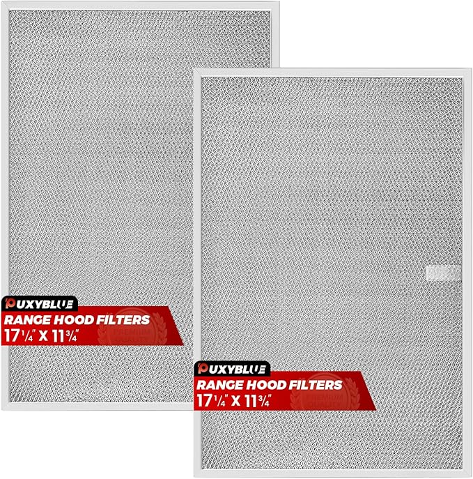 𝟮𝟬𝟮𝟲 𝙐𝙥𝙜𝙧𝙖𝙙𝙚𝙙 BPS1FA36 Aluminum Range Hood Filter by puxyblue 11-3/4" X 17-1/4" X 3/8" Replace WB02X10706 S99010300 AP5613213 Fit for Broan QS1 Series NuTone WS1 Series Kenmore 233 Series