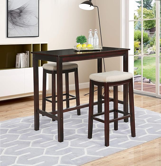 Linon Claridge Dark Espresso 42 inch Height Bar Table