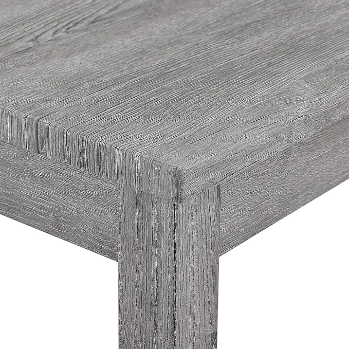 LKTART Dining Bar Table and Chairs Set 5 Piece Bar Table Set, Industrial Breakfast Table with 4 Padded Stools for Kitchen Dining Room Living Room (Gray)