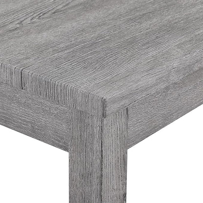 LKTART Dining Bar Table and Chairs Set 5 Piece Bar Table Set, Industrial Breakfast Table with 4 Padded Stools for Kitchen Dining Room Living Room (Gray)