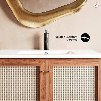 36" Ceramic Vanity Sink Top