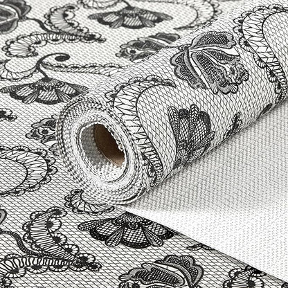 Drawer and Shelf Liner, Non-Slip Kitchen Cabinet Liners Non-Adhesive Thick Strong Grip Waterproof Washable Mats Protect Dresser Shelves Cupboard Bathroom Cabinets, Boho: Floral, 12 in X 20 FT
