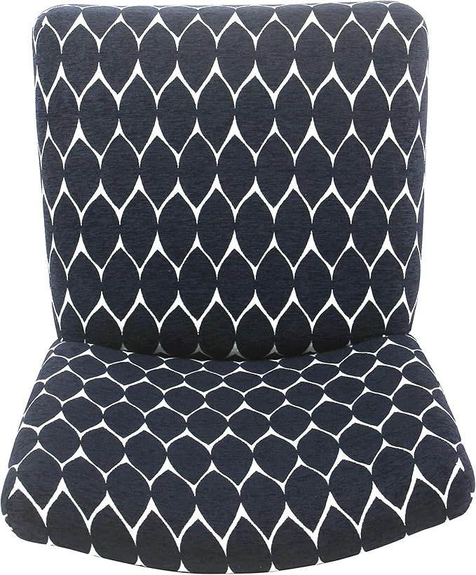 Homepop Home Decor | Modern Counter Stool | Counter Stools With Back | Decorative Home Furniture, Navy