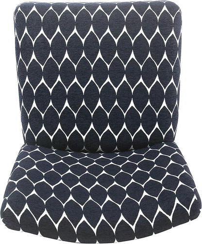 Homepop Home Decor | Modern Counter Stool | Counter Stools With Back | Decorative Home Furniture, Navy