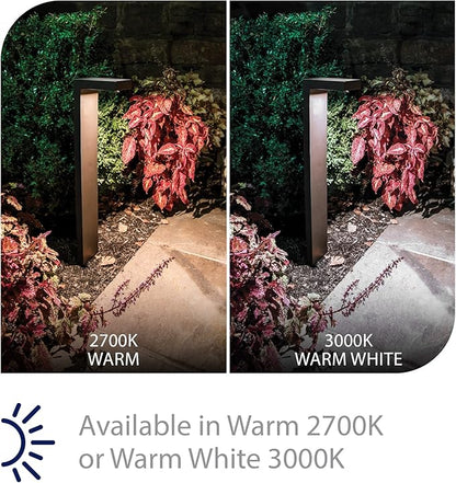 WAC Landscape Lighting, Ledge LED 12V Path and Area Light 2700K Warm Built-in LED in Black