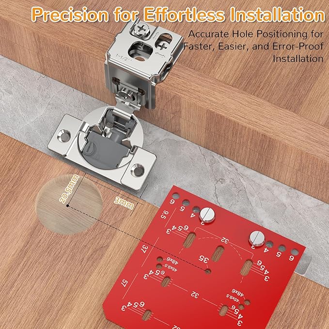 Chibery 20 Pack 1-1/2” Overlay 4D Soft Close Cabinet Hinges, Concealed Face Frame, Adjustable Closing Speed, 105° Opening Smooth Slow, Hidden Self Closing for Kitchen Corner, Cupboard (with Template)
