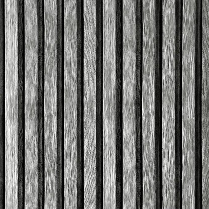 Yun-aeon Natural Wood Peel and Stick Wallpaper Grey Wood Slats - 17.3"x 160" Self-Adhesive Waterproof Vinyl Removable Wall Paper for Wall Decor Bedroom