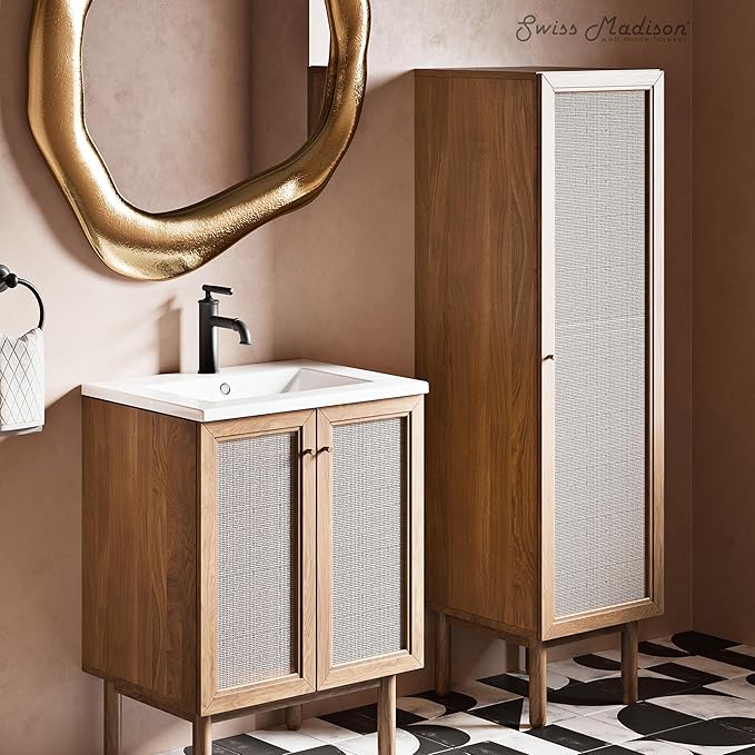 Classé 15" W x 60" H x 15" D Linen Cabinet in Oak