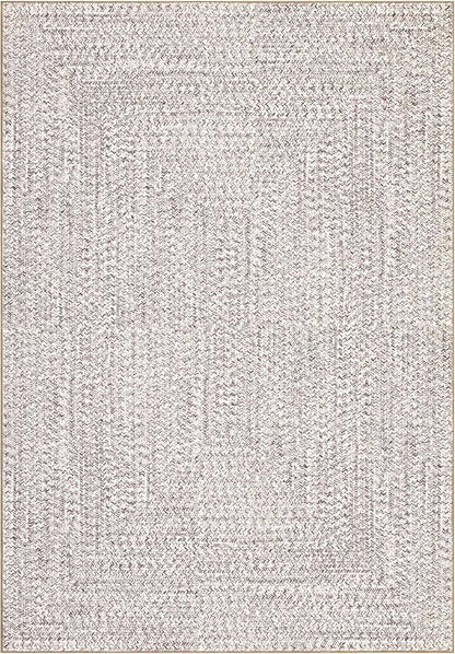 Printed Washable Rugs 4x6 Rug for Living Room Modern Geometric Rugs for Bedroom Farmhouse Non Slip Entryway Rug Soft Stain Resistant Carpet for Nursery Entrance Dining Room 4'x6' Beige/Grey
