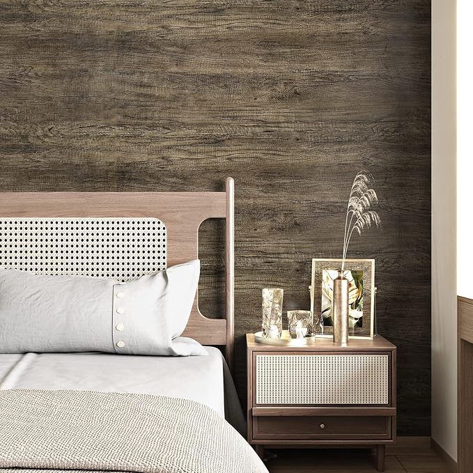 WESTICK 118" x 24" Rustic Wood Contact Paper for Countertops Waterproof Wood Wallpaper Peel and Stick Vintage Wooden Contact Paper Self Adhesive Woodgrain Vinyl Wrap for Tables Bathroom Cabinets