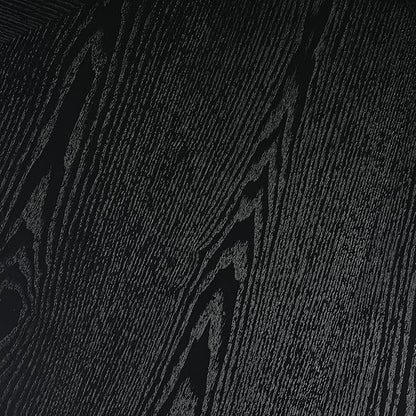47" Round Pedestal Island Table, Rustic Dining Table with Solid Wood, Farmhouse Dining Table with Warm Vibe for Casual Meals & Gatherings, Black