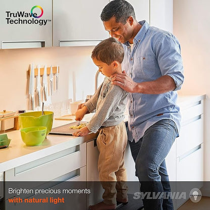 LEDVANCE Sylvania TruWave Natural Series 3-Way Selectable 9" LED Under Cabinet Light Starter Kit, Soft / Cool / Daylight, Hardwire - 1 Pack, 3 Watts (61866)