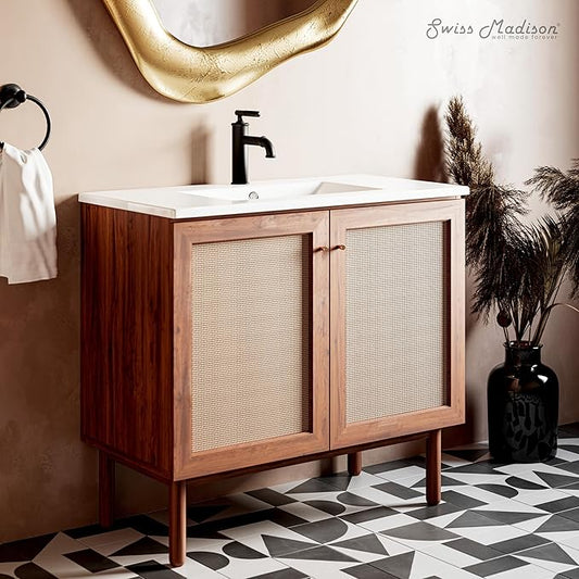 36" Ceramic Vanity Sink Top