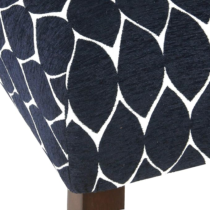 Homepop Home Decor | Modern Counter Stool | Counter Stools With Back | Decorative Home Furniture, Navy
