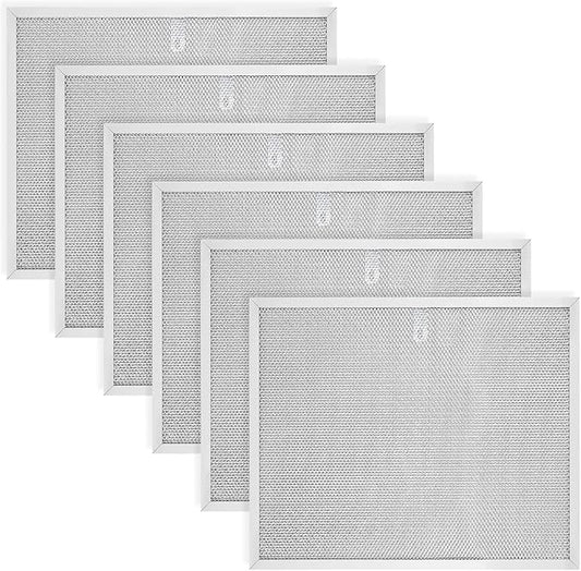 BPS1FA30 Range Hood Filter for 30-Inch Broan Nutone Allure QS1 WS1, 5-Layer 99010299 Aluminum Range Hood Filters Replacement 11.9"X14-1/4"X3/8" (6Pack)