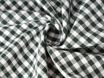 Vintage Gingham Apron for Women, Ruffle Straps, 2 Pockets, Soft Cotton, Apron Dress Style for Cooking & Baking
