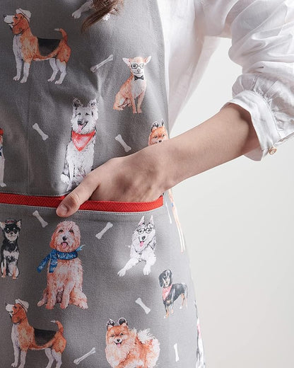 Maison d' Hermine 100% Cotton Apron for women with Pocket Kitchen Chef Apron for Men Cooking Mothers Day Gifts